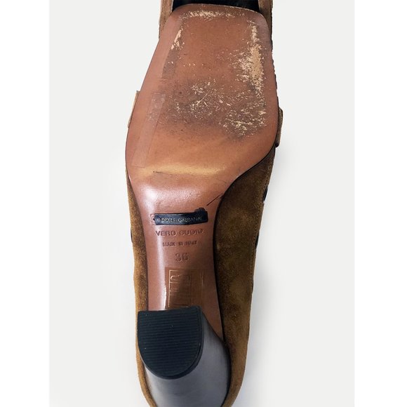 DOLCE & GABBANA square toe pumps - Picture 5 of 6